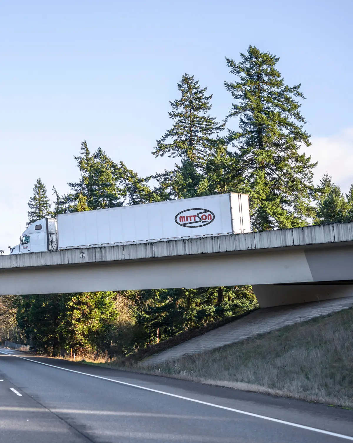 Mittson trailer on highway